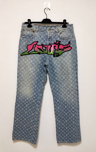 louis vuitton graffiti jeans|louis vuitton jeans.